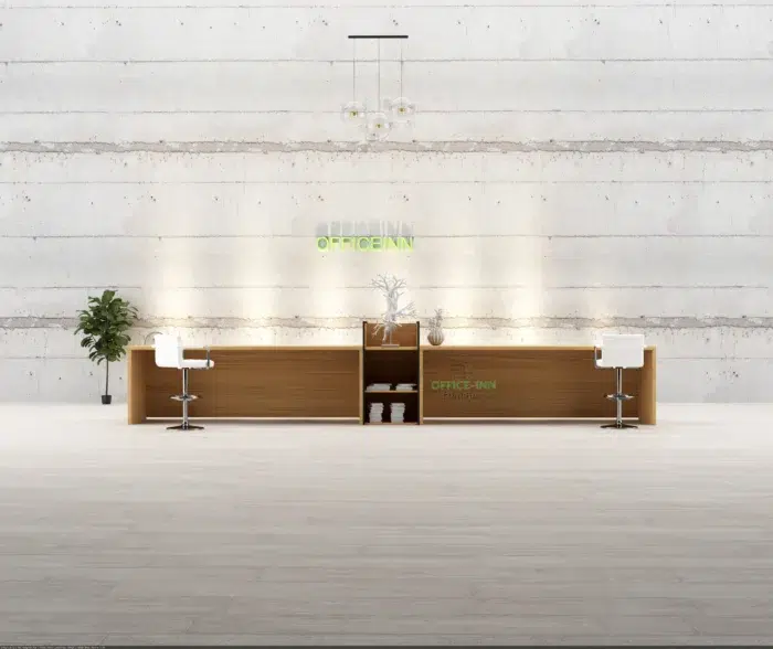 Contemporary executive desk for reception area