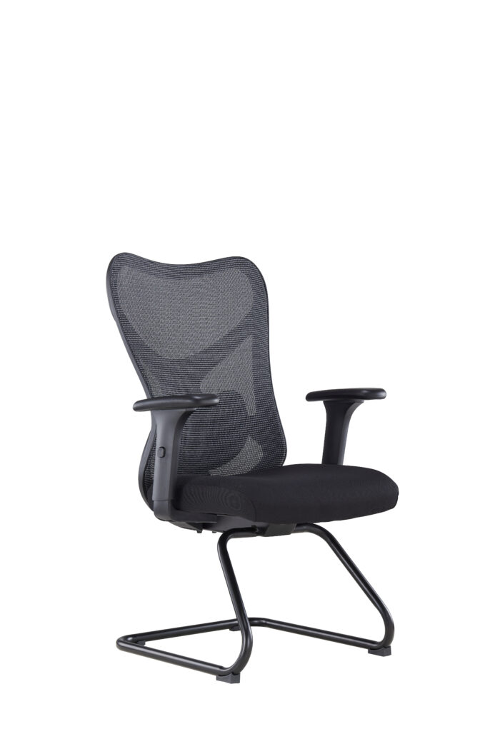 Visitor Chair Linda – Meeting Chair Dubai Main image: Visitor Chair Linda black meeting chair Dubai